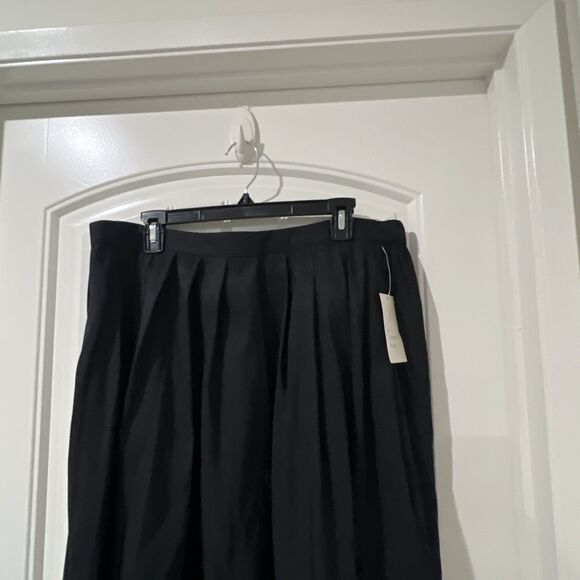 Women's A Line Pleated Voluminous Maxi Skirt - A New Day Black XL - Picture 5 of 9